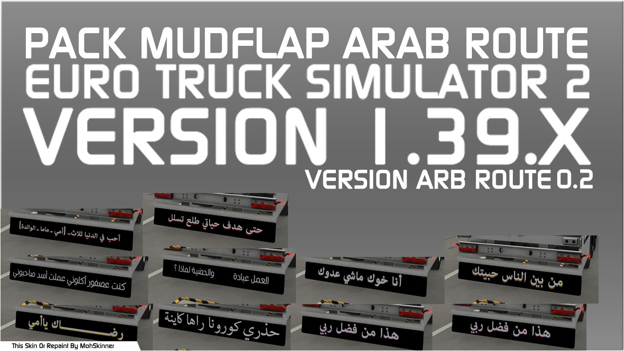 [1.39] MohSkinner - Mudflap Pack Arab Route 0.2